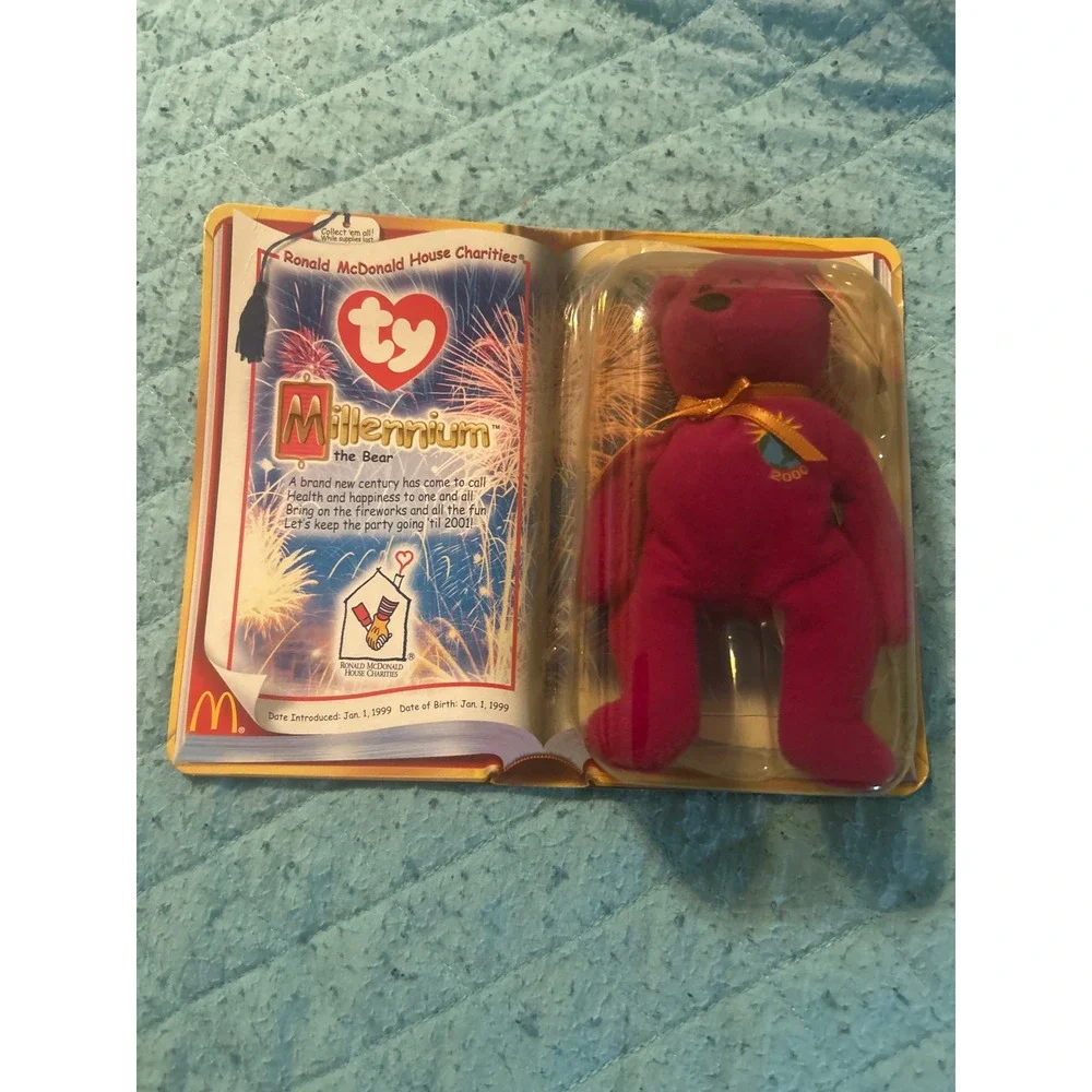 Ty McDonald's Teenie‎ Beanie Babies 2000 Millennium the Bear Sealed Packaging